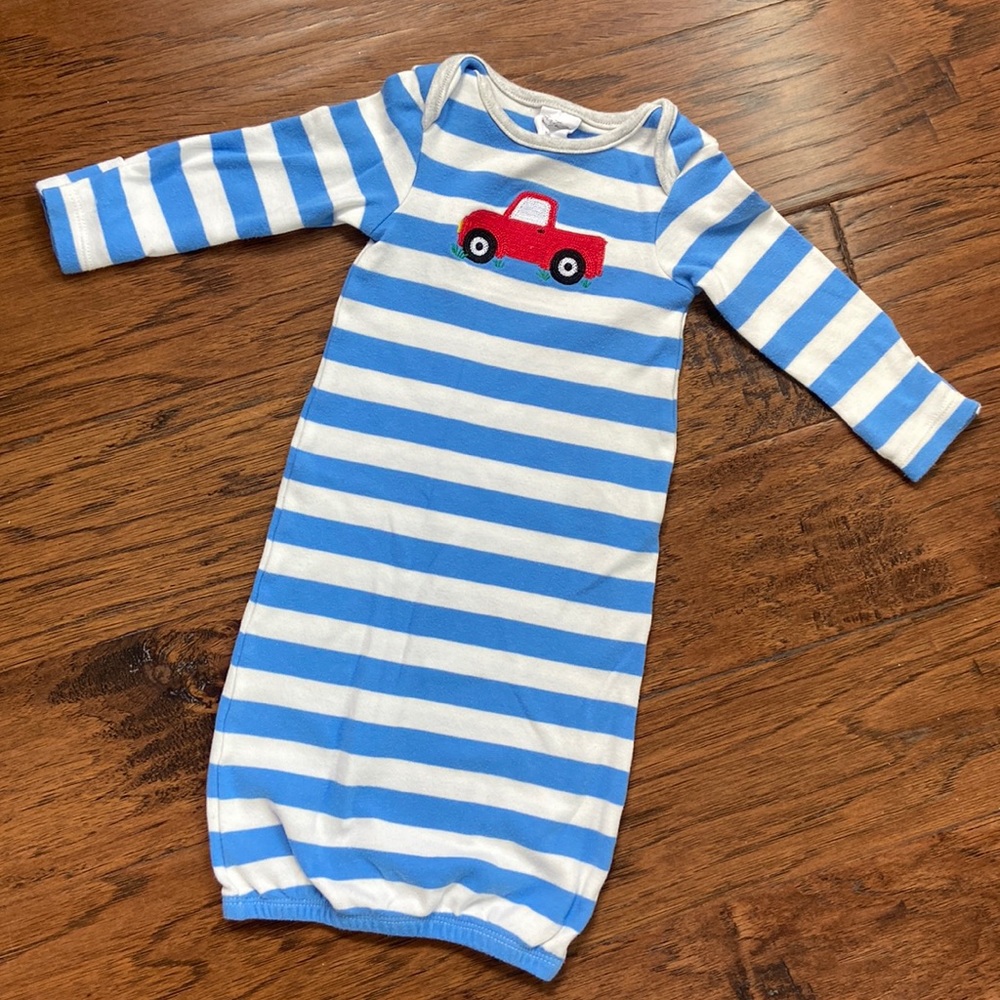 Sweetest little boy boutique gown 0-6m!